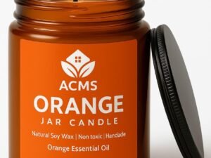 Orange Scented Candles for Men |Orange Candle Everyone, Manly Candles for Home Scented, Man Gifts,Best for Relaxation and Stress Relief with SPA